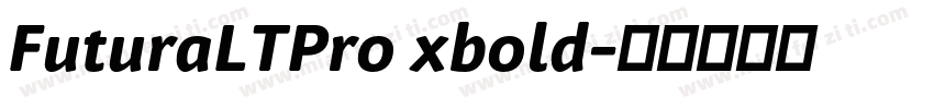 FuturaLTPro xbold字体转换